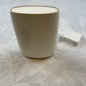 NETGEAR Orbi Satellite RBS50 AC3000 Tri-Band WiFi Mesh System Extender White